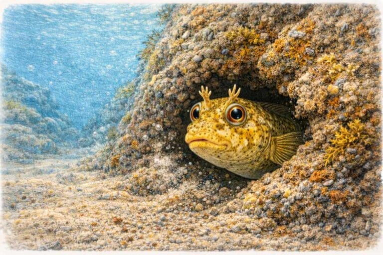 Illustrazione pesce bavosa