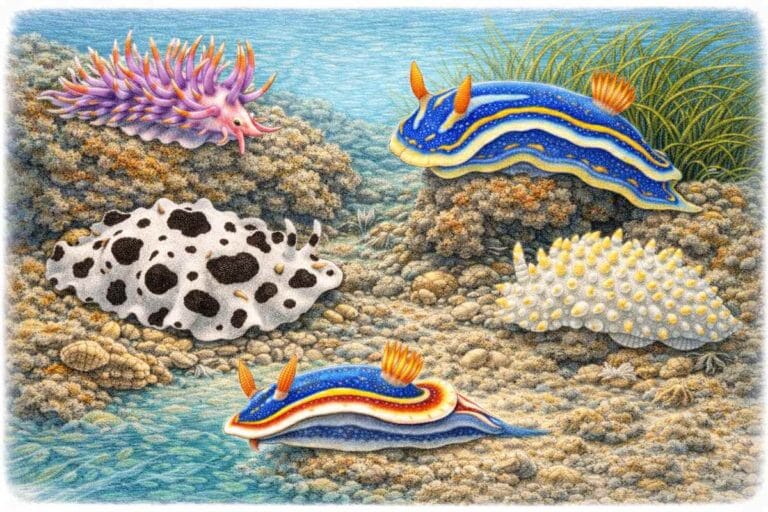 Illustrazione nudibranchi Sardegna