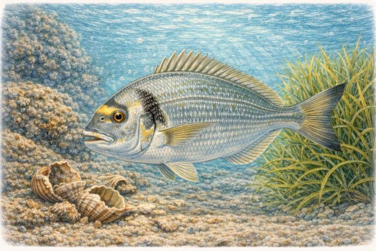 Illustrazione pesce orata